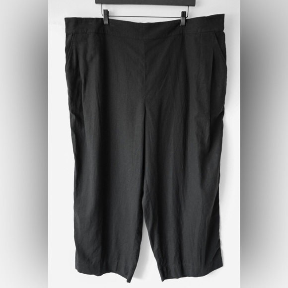 Madewell Plus Linen Blend Crop Pants New With Tags - Picture 4 of 9